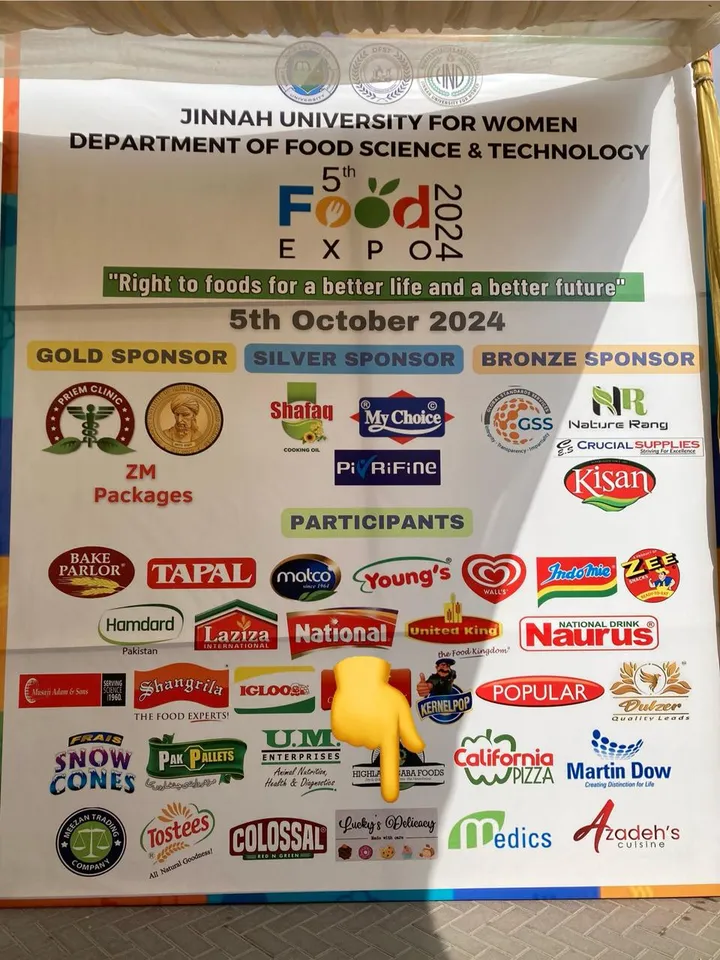 5th Food Expo 2024 banner listing Lucky’s Delicacy among the participants